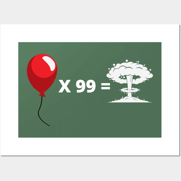 99 Red Balloons Wall Art by ReAnnaMation